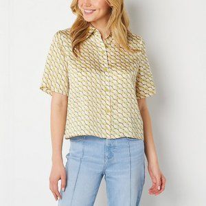 Ryegrass Women's Short Sleeve Camp Shirt Large